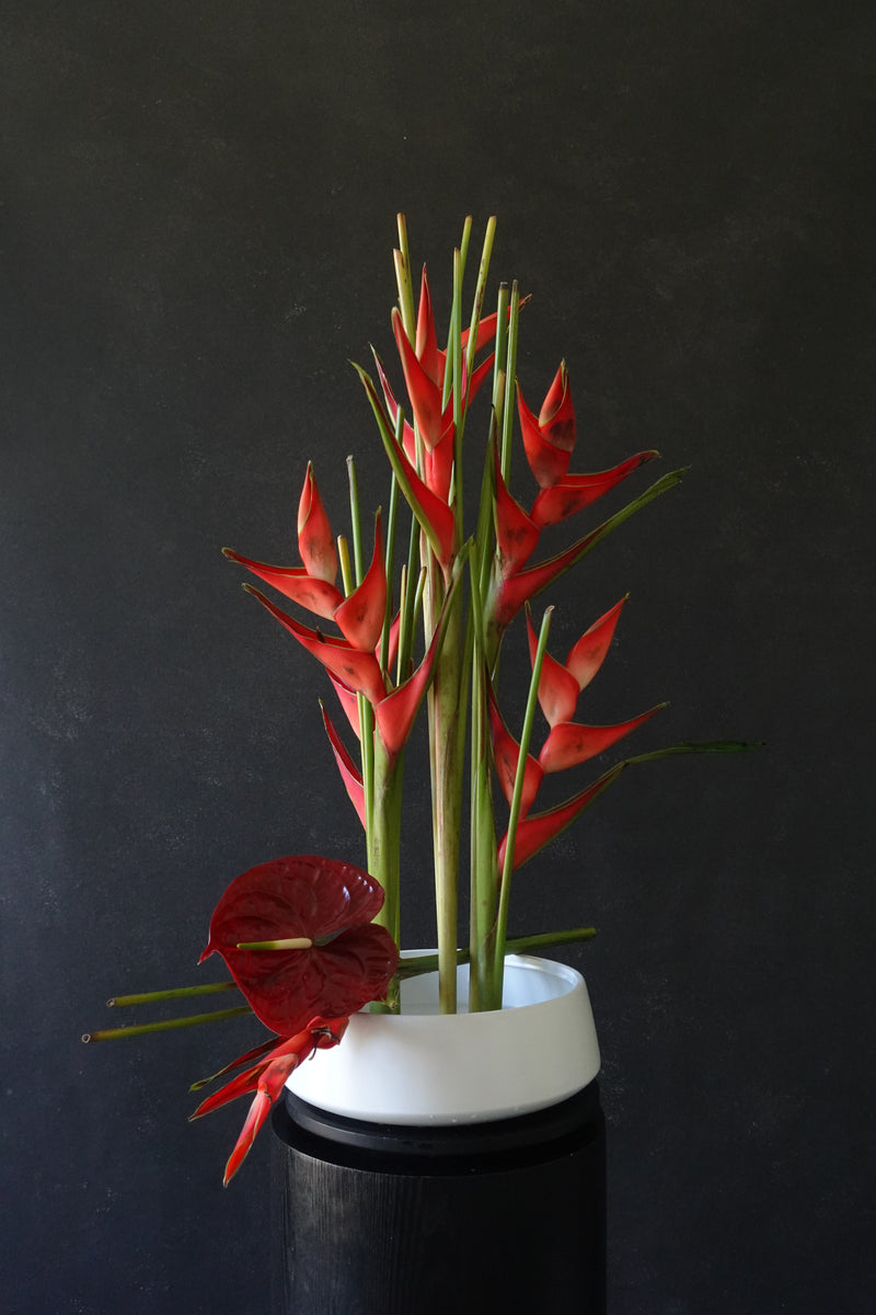 Brand activation floral for Ferrari launch event party