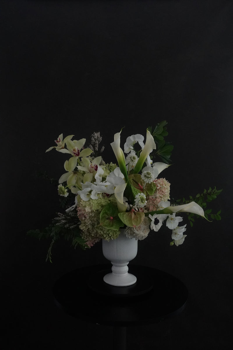 Floral installation for Figs Scrubs brand event in Chicago
